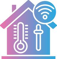 Temperature Control Futuristic UI Mark vector