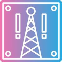 Cell Tower Interactive UI Design vector