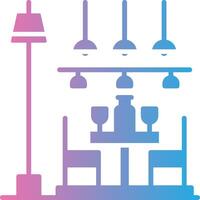 Dining Table 3D Interface Shape vector