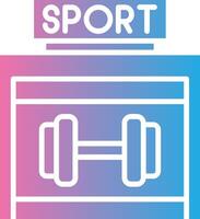 Gym Elegant Shape Symbol vector