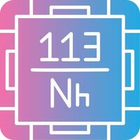 Nihonium Gradient Color Form vector