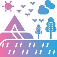 Pathway Outlined Concept Piece vector