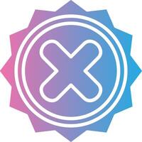 Rejected Pixel Style Badge vector