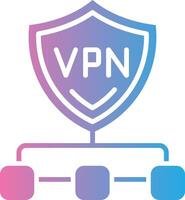 Vpn Solid Fill Symbol vector