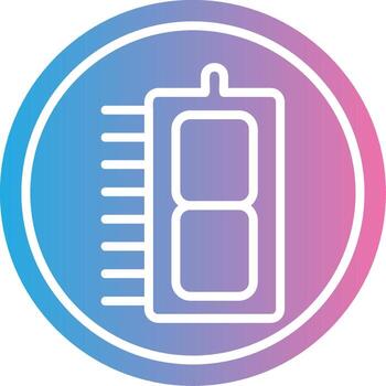 7 Segment Display Vibrant Visual Object vector