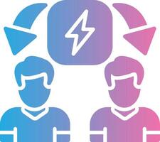 Conflict Resolution Subtle UI Graphic vector