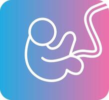 Fetus Modern Tech Object vector