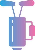 Golf Bag Gradient Style Element vector