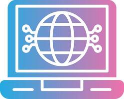 Globe Cool Tone Form vector