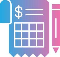 Invoice Sleek Visual Mark vector