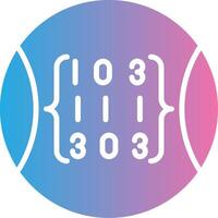 Radius Iconic Line Form vector