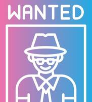 Wanted Poster Abstract UI Visual vector