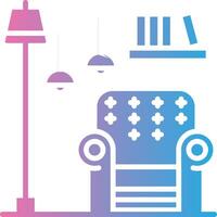 Armchair Outlined Frame Object vector