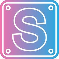 Letter S Vivid App Element vector