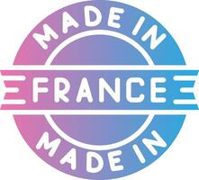 Made In France Gradient Color Form vector