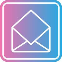 Open Mail App-Based UI Graphic vector