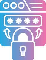 Password 3D Rendered Symbol vector