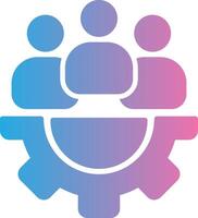 Team Management Digital Tech Element vector