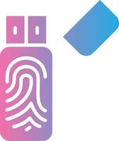 Usb Stick Interface Line Graphic vector