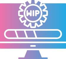 Wip Modern Shape Graphic vector