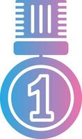 1st Prize Modern Interface Badge vector