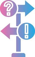 Direction Thin Graphic Shape vector