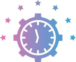 Time Management Thin Graphic Shape vector