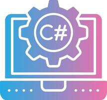C Sharp Futuristic UI Mark vector
