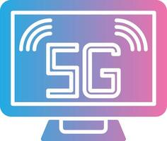 Computer Interface Line Graphic vector