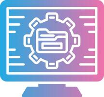Digital Right Management Interface Line Graphic vector