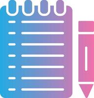Notes Elegant Shape Symbol vector