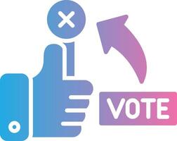No Vote Coded UI Symbol vector