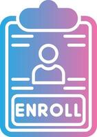 Open Enrollment Flat UI Form vector