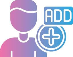 Add Friend Modern Color Symbol vector