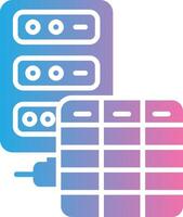 Database Sleek Visual Mark vector
