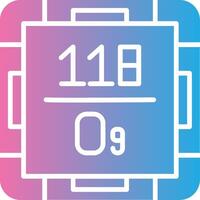 Oganesson Gradient Style Element vector