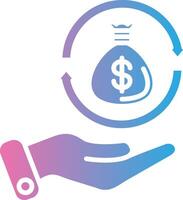 Return On Investment Monochrome Line Graphic vector