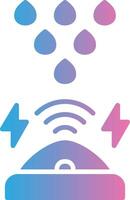 Rain Sensor High Contrast Badge vector