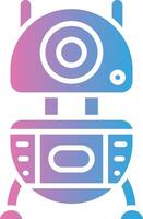 Robot Pastel Sketch Mark vector