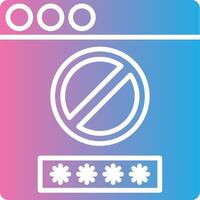 Access Denied Modern Tech Object vector