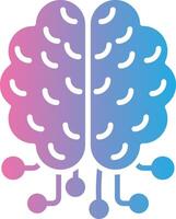 Artificial Intelligence Flat Design Piece vector