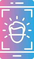 Face Id Vibrant Visual Object vector