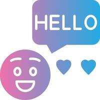Hello Pixel Grid Artwork vector