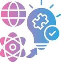 Problem Solving Bright Tone Visual vector