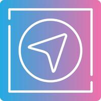 Location Gradient Color Form vector