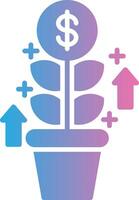 Money Tree Pastel Color Graphic vector