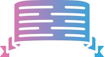 Ribbon Folds Bright Flat Artwork vector