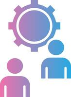 Setting Modern Interface Badge vector