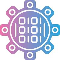 Binary Code Pixel Grid Artwork vector
