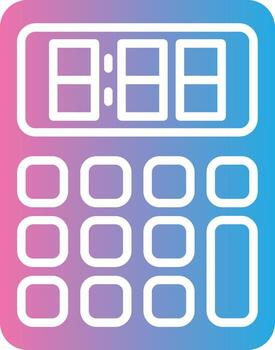 Calculator Flat UI Form vector